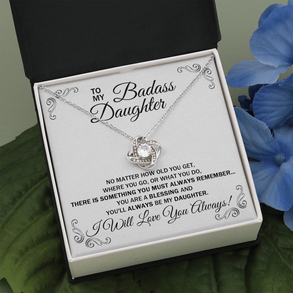 Badass Daughter Cubic Zirconia Crown Necklace + Card + Gift - Temu